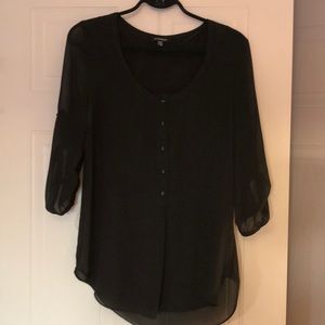 Le Chateau Xs see-through  black blouse